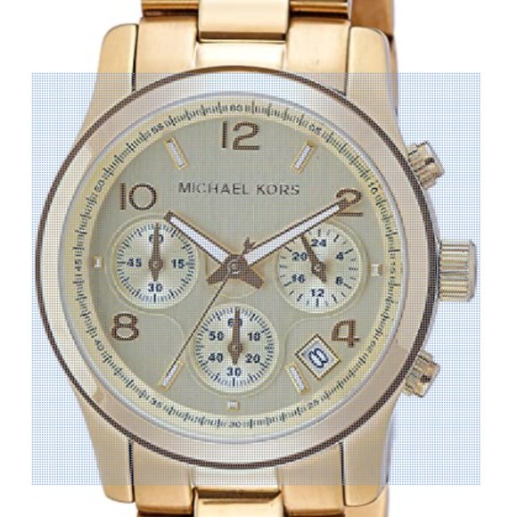 MICHAEL KORS - MK5055 - Gold Tone Watch - Picture 1 of 5